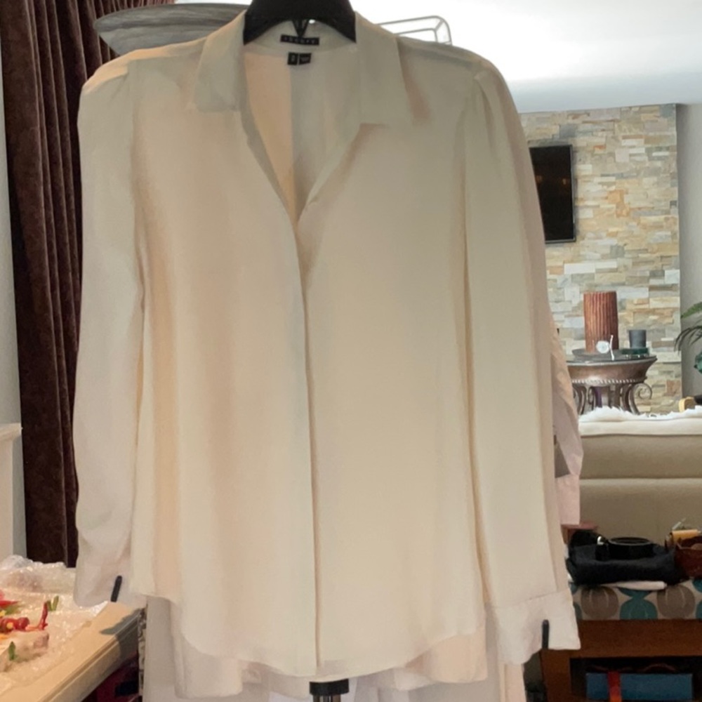 Theory Women's White Blouse